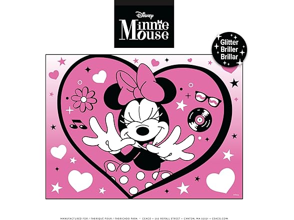 Disney Minnie Mouse Minnie Heart Glitter Puzzle