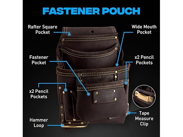 OX OX-P263609 Large OX Pro Oil?Tanned Leather Carpenter T