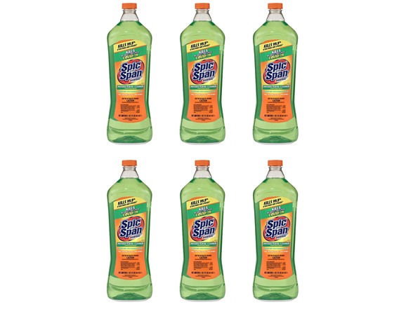 6 Pack Citrus Antibacterial Pourable 34oz