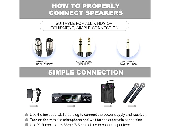 BAOLESH UHF Wireless Microphone System