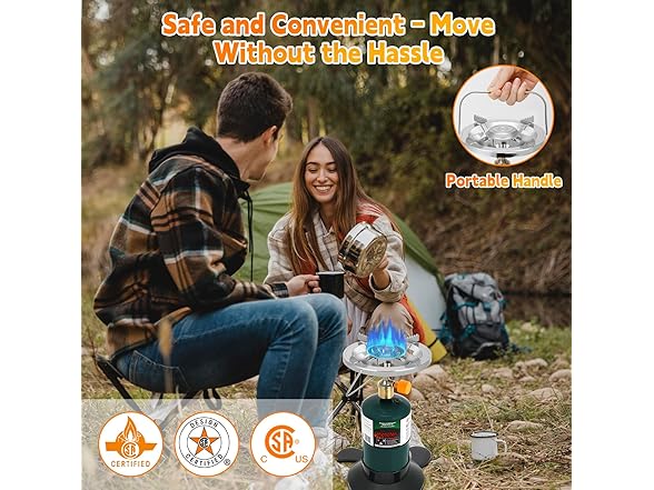 LOFUKI Portable Propane Stove for Camping
