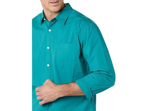 Amazon Essentials Men's Stretch Poplin Shirt