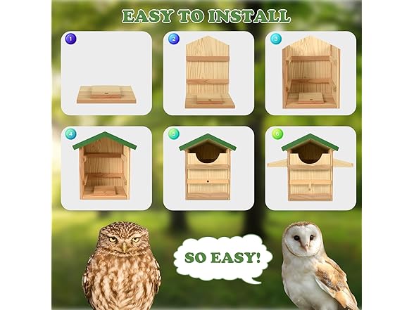 Owl Nesting Box, 9 Inches