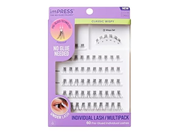 Kiss Impress False Eyelashes, 8mm-16mm