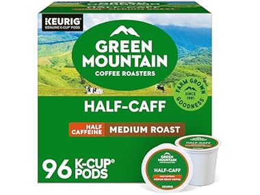$47.99, Was $51.96, 7% Off! Green Mountain Coffee Roasters Half Caff Coffee, 96 Count dealfomo