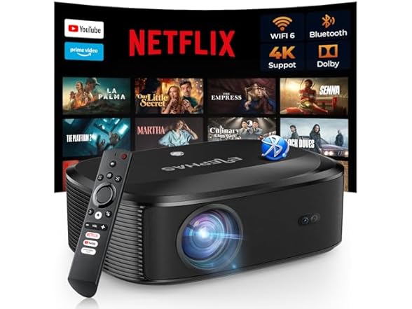 ELEPHAS W1K 4K Projector with Wifi and Bluetooth