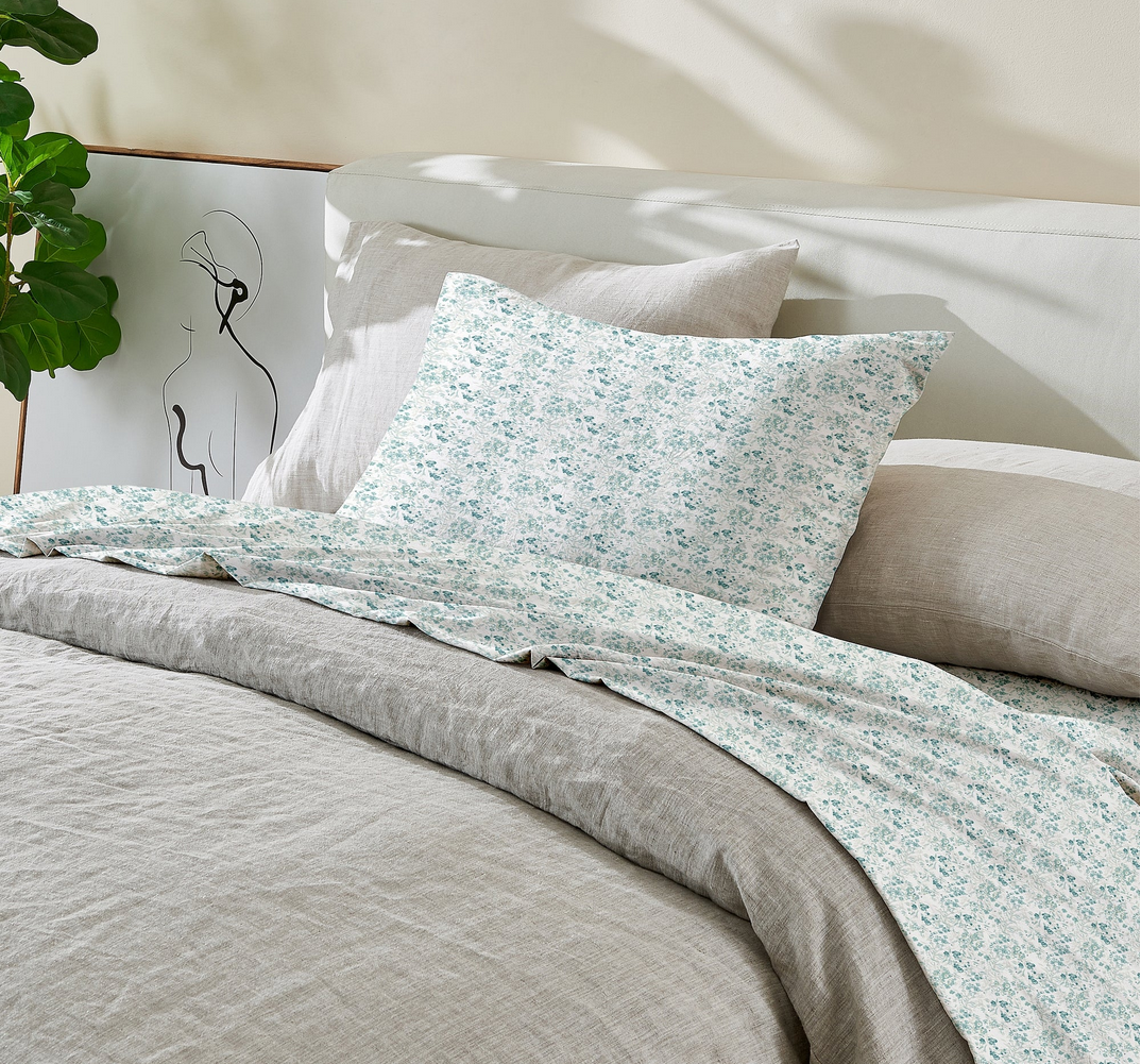 Patina Vie Printed Microfiber Sheet Set - Gallery 19