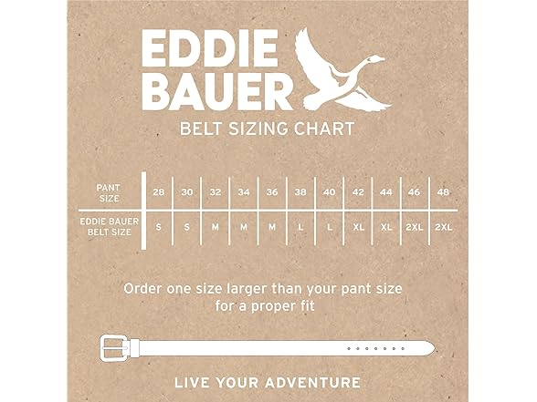 Eddie Bauer Men's Leather Belt