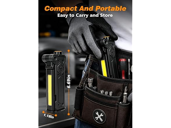 CuLiDing Rechargeable LED Work Light 2Pk