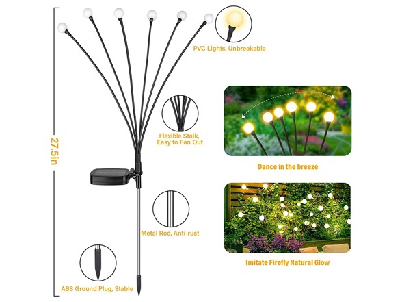 4-PK Firefly Lights with Flexible Wires Multi Color - Gallery 21