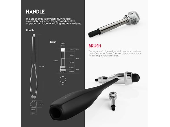 MDF Tromner Neurological Reflex Hammer Black
