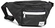 Herschel Seventeen Unisex Waist Pack Black/White Zipper 3.5 L