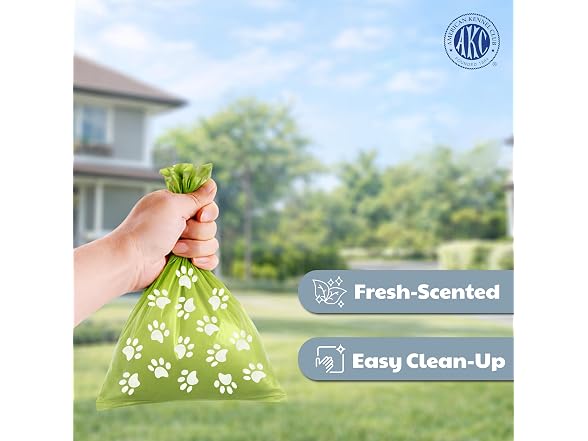 AKC - Dog Waste Bag Dispenser w 3 Refill Rolls