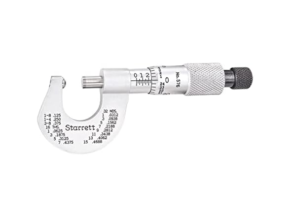 Starrett Rounded Anvil Micrometer