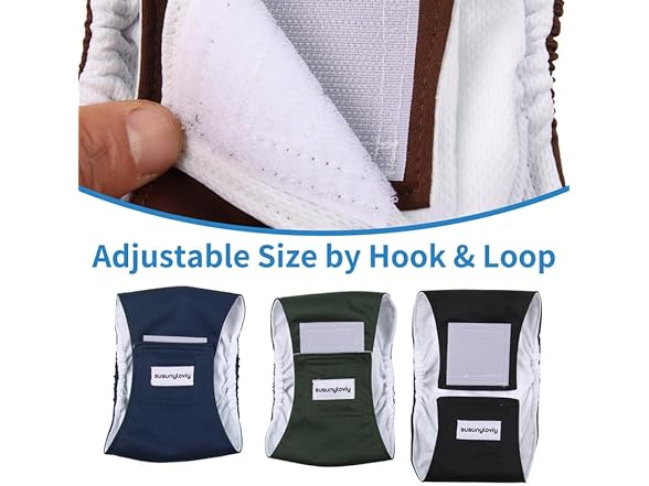 Susunyloviy Washable Dogs Diapers Male