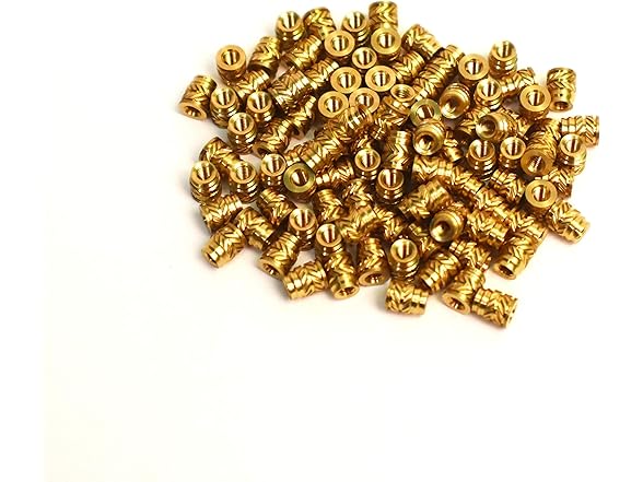 J&J M2.5 Brass Insert 100pc 4.5mm