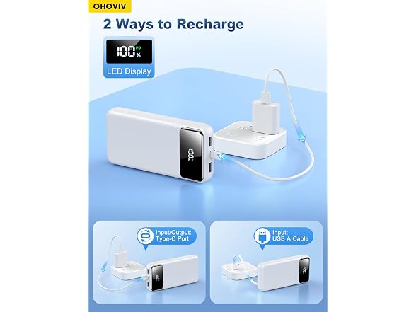 OHOVIV Portable Charger Power Bank