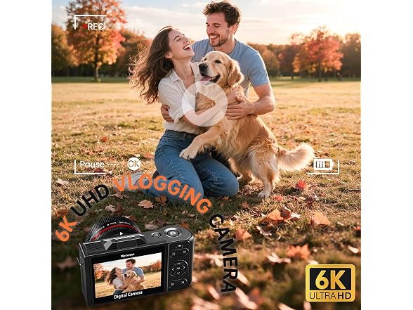 Yatao 6K 96MP Flip-Screen Camera WiFi