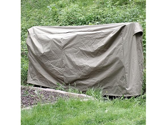 Sunnydaze 8-Foot Firewood Log Rack Cover, Khaki