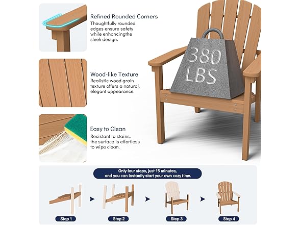 nevilywood Stackable Adirondack Chair