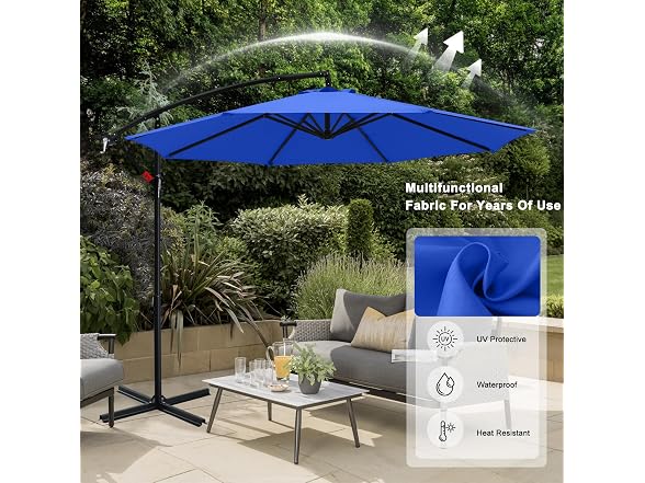 ABCCANOPY Cantilever Patio Umbrella with Base