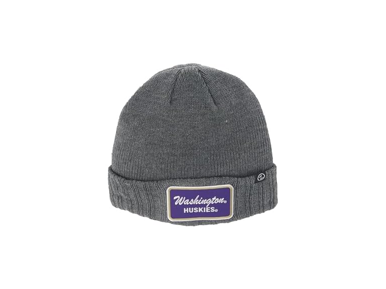 NCAA HUSKIES Ranger Patch Beanie Grey