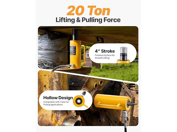 20ton 100mm Hollow Plunger Hydraulic Cylinder