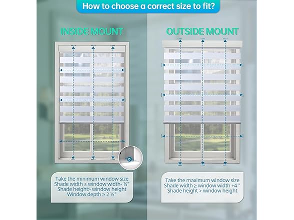 DENFOON Motorized Zebra Blinds