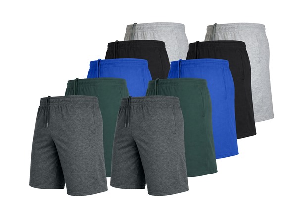 10Pk Mens Cotton Blend Lounge Shorts