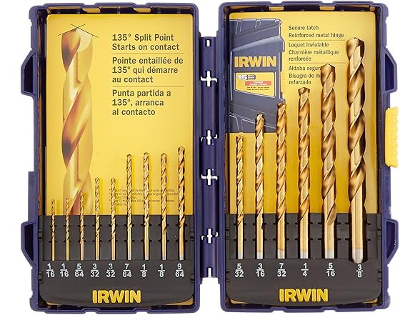 Irwin 4935607 15 Pc Drill Bit set