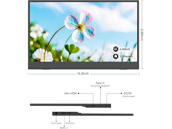 ReHisk 15.6" FHD Travel Monitor (Open Box)