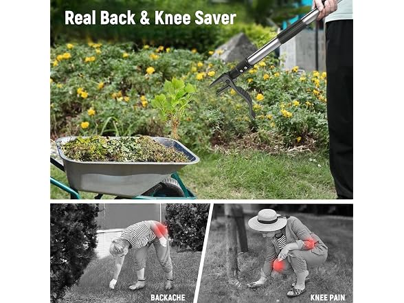 GOXAWEE Stand-up Weed Puller Tool