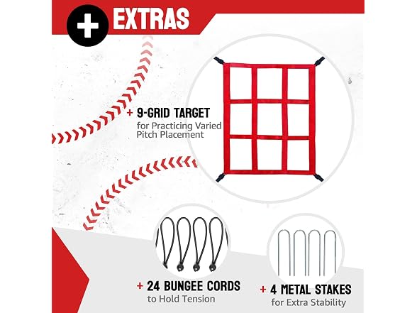 ZEALFEEL 4x4.5FT Baseball Rebounder Net