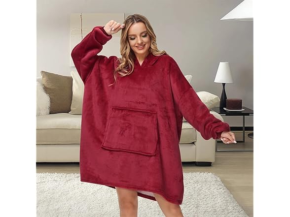 Trrsin Blanket Hoodie,Oversized Blanket Sweater