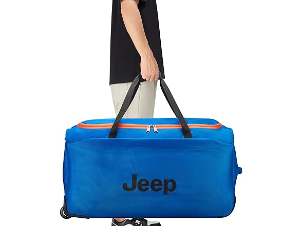 Jeep S009D 2-Wheel Rolling Travel Duffle, 20"