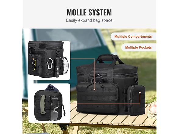 VEVOR Tactical Lunch Box for Men/Women, 20L