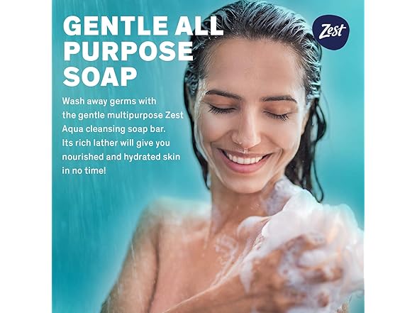 Zest Aqua Bar Soap, 8pk
