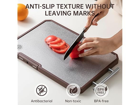 Titanium Cutting Board with Knife Sharpener