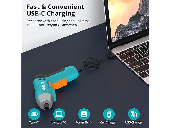 Athnevy FA0501 3.7V Electric Screwdriver