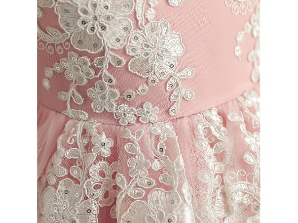 Nnjxd (12-18 Months) Flower Girl Lace Dress