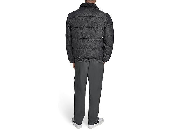 Levis Mens Quilted Depot Jacket w Sherpa Collar (M)