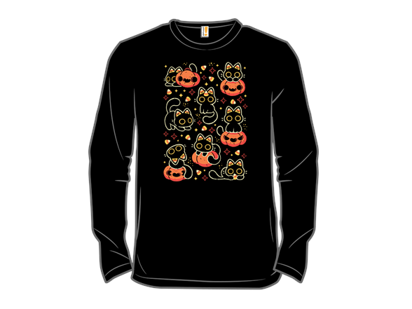 Cute Black Cats with Candy Corn