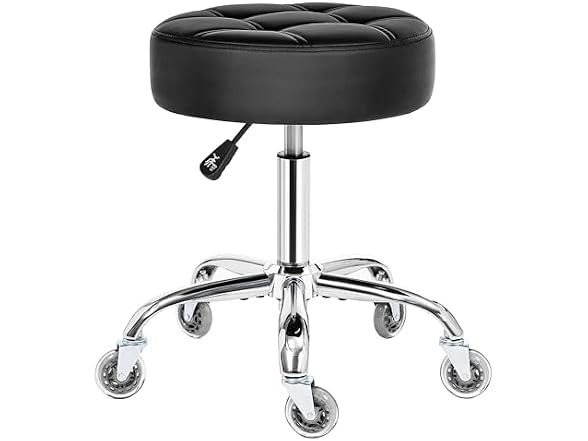 Rolling Stool with Wheels, Adjustable