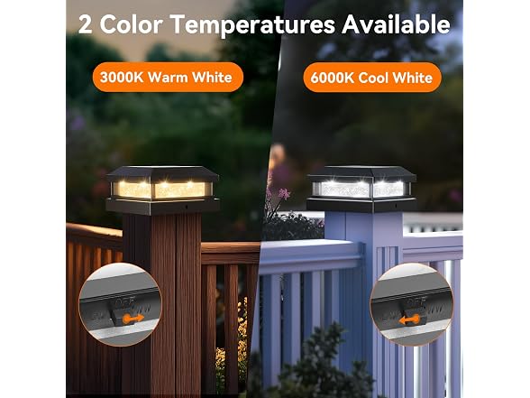 Brightever 8-Pack 4x4 Solar Post Cap - Gallery 4