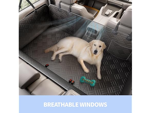 ELLINI W0892 Dog Car Seat Cover for Back Seat