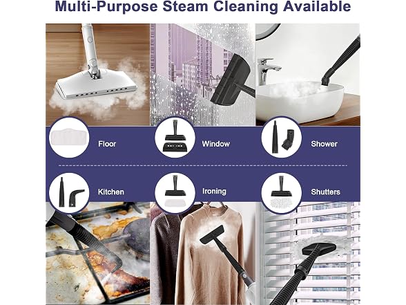 ACHTFACH 1200W Rotated Steam Cleaner