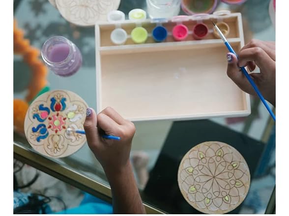 Kulture Make Your Own Rangoli Coaster Kit