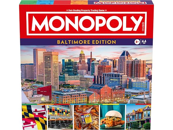 Monopoly Board Game – Baltimore, MD