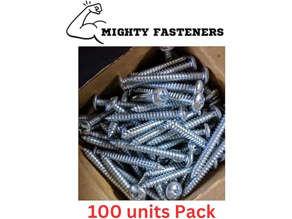 #14x1 TEK Screws SS Grade 410 100Pcs