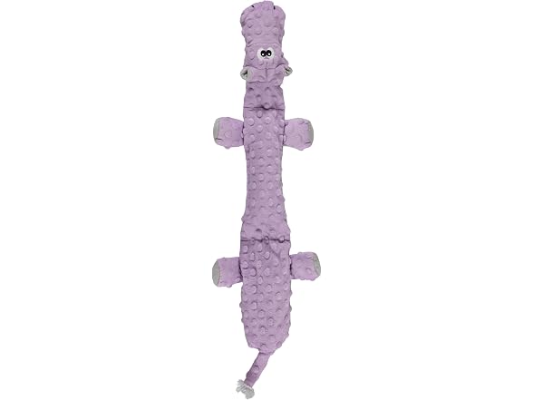 Cudlie Stuffless Plush Dog Toy- Hippo